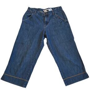 Columbia Sportswear Denim Capris‎ Crop Jeans Womens Size 8 Blue Cotton 20 Inseam